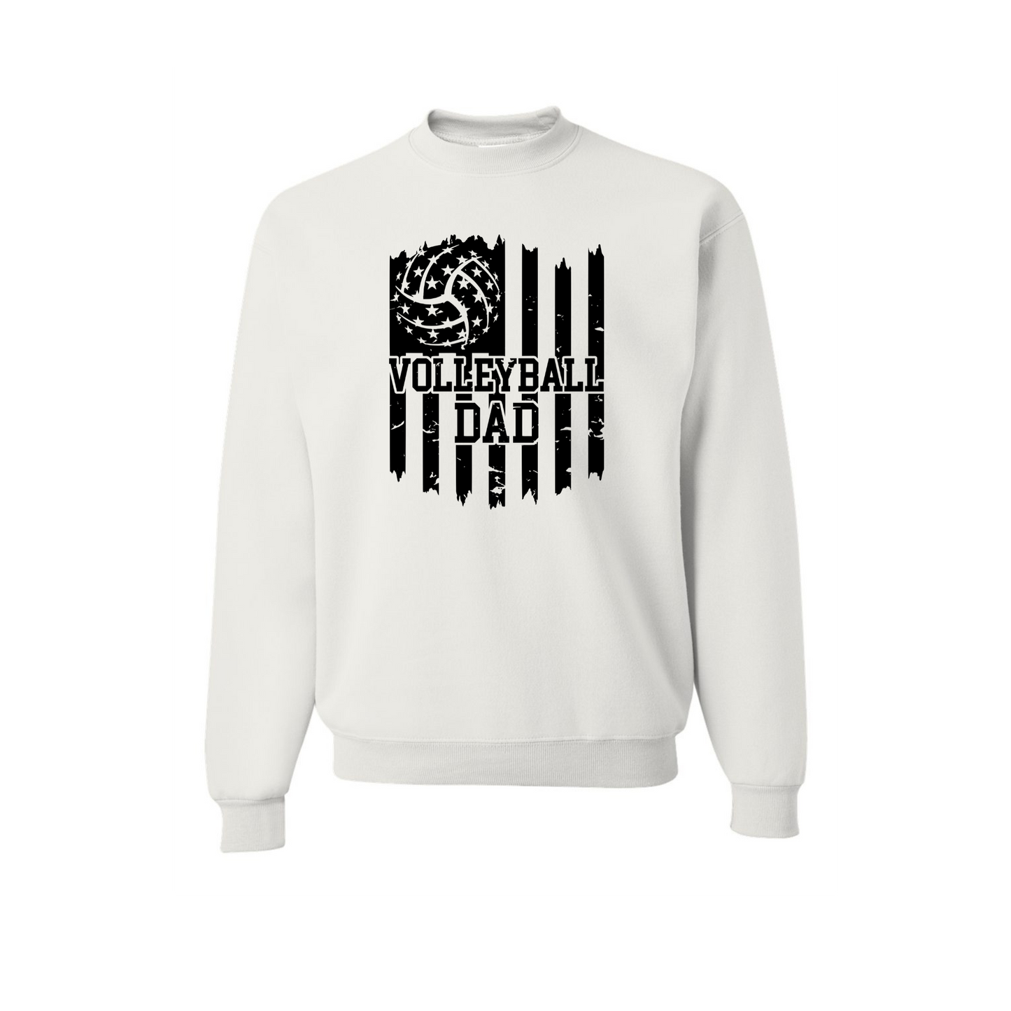 American Flag Dad Distressed Crewneck