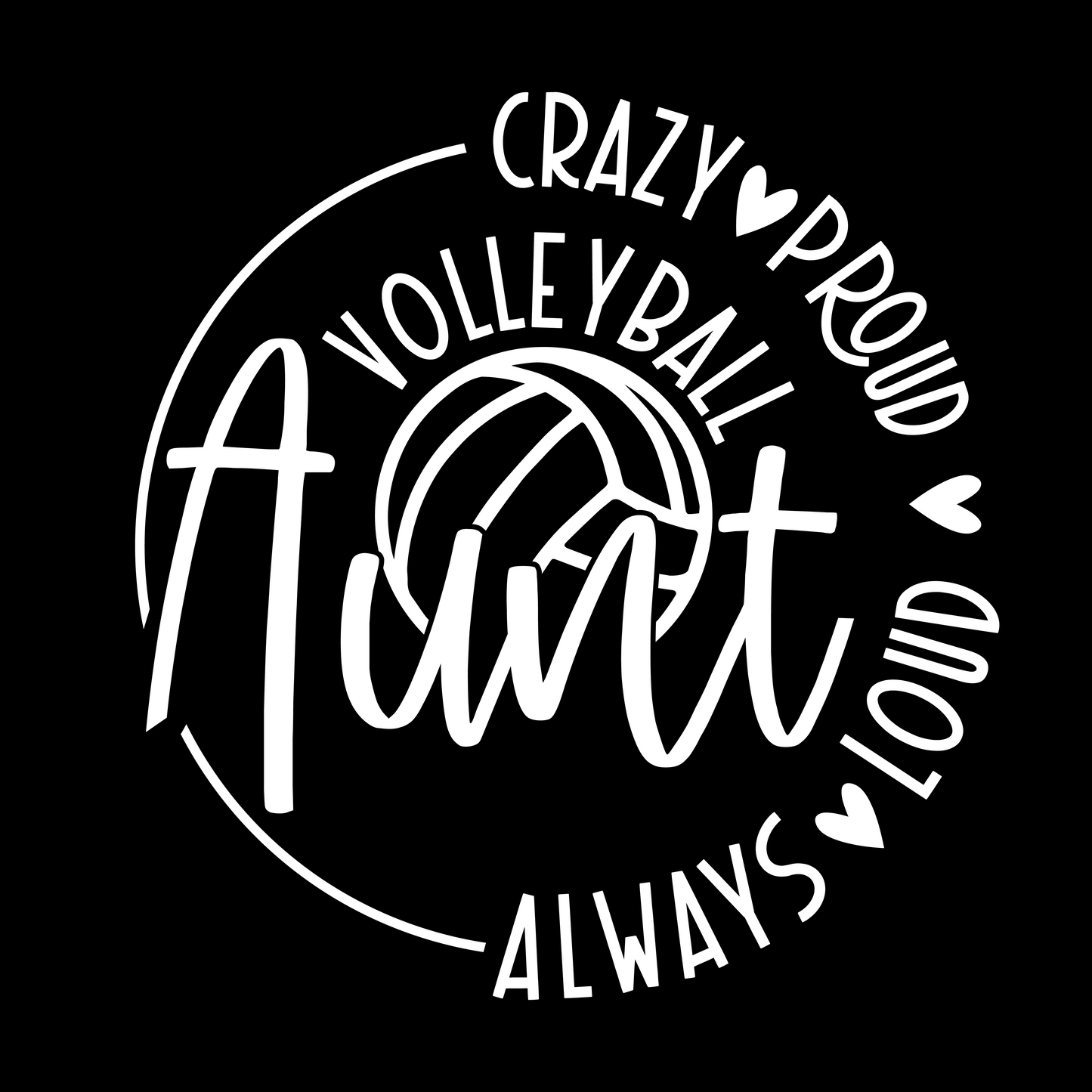 Crazy Volleyball Aunt Tumbler - 20oz Stainless Steel Travel Mug for Volleyball Lovers