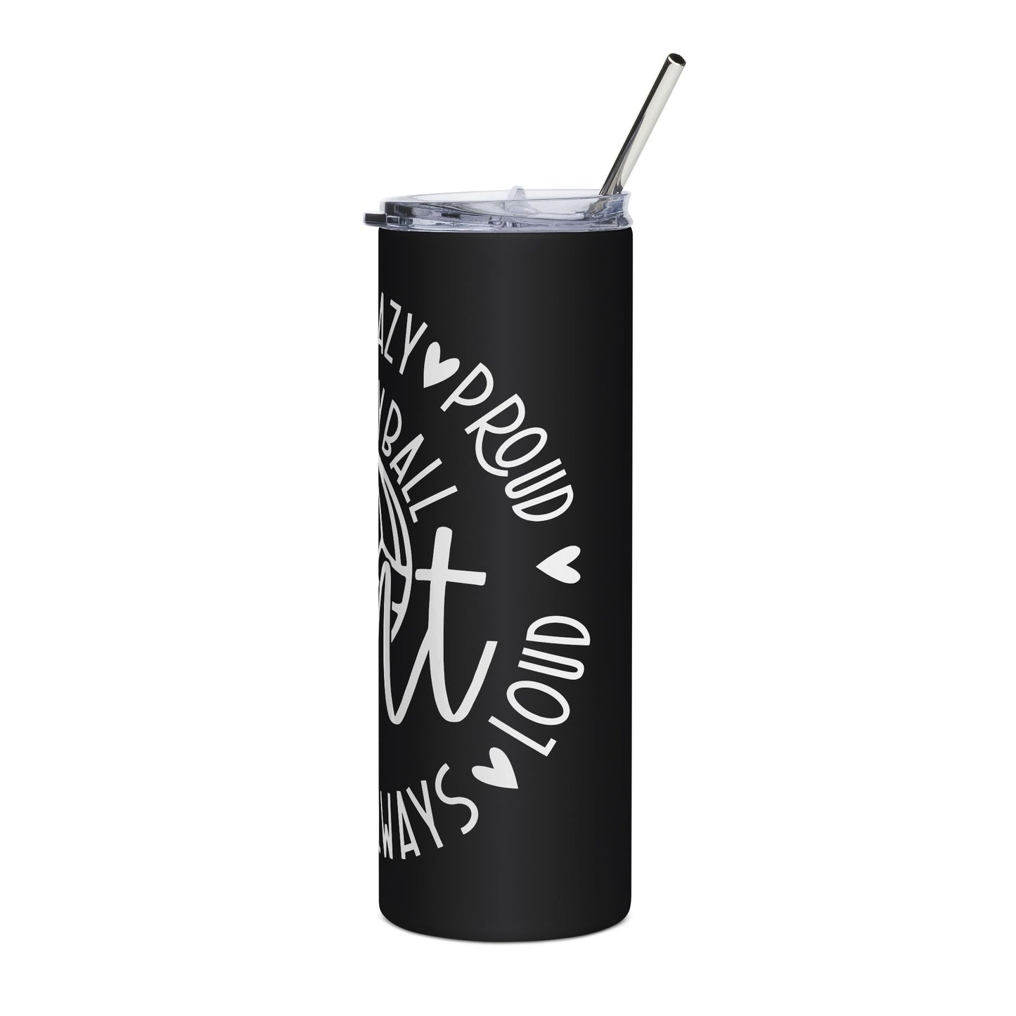Crazy Volleyball Aunt Tumbler - 20oz Stainless Steel Travel Mug for Volleyball Lovers