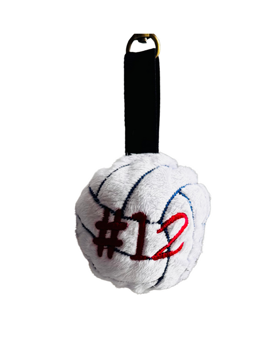 Plush Volleyball Keychain